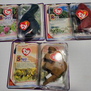 McDonalds Dinosaur Trio Beanie Babies